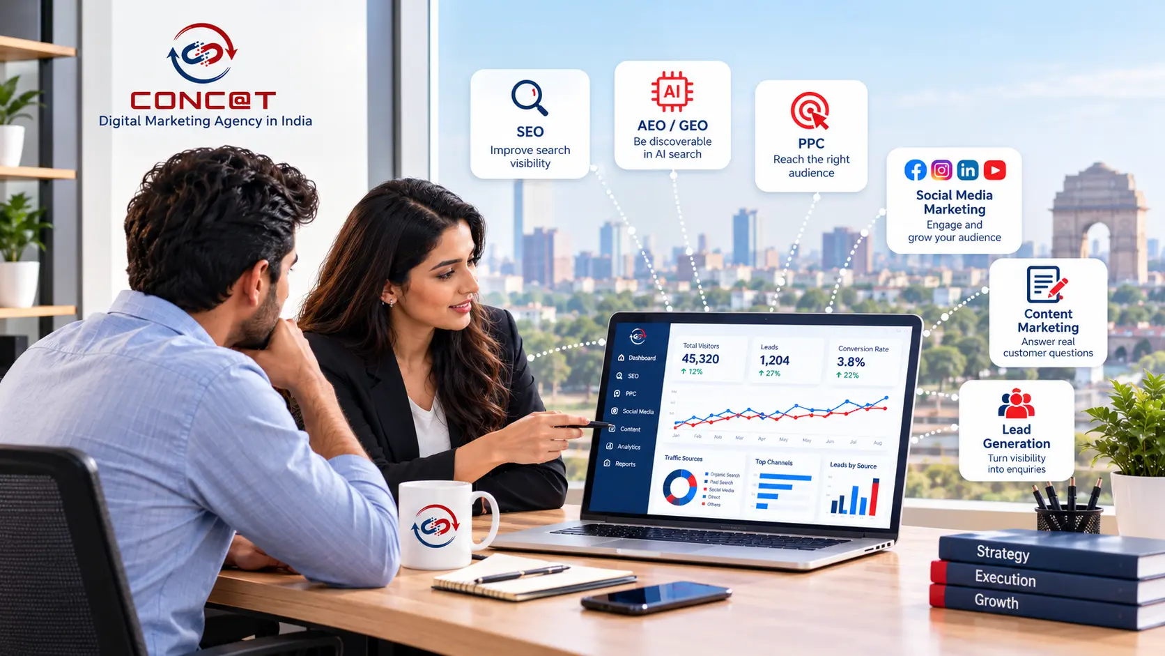 Digital Marketing Agency Workspace